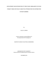 Development and integration of three phase unbalanced voltage stability index into multi-objective optimization for distribution system planning