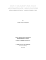 Oxygen-18 in surface and soil waters in a dryland agricultural setting, Eastern Washington: Flow processes and mean residence times at various watershed scales