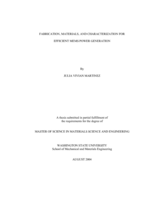 Fabrication, materials, and characterization for efficient MEMS power generation