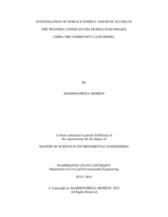 Investigation of surface energy and BVOC fluxes in the western United States during ENSO phases using the community land model