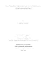 Characterization of Te secondary phases in cadmium zinc telluride using IR transmission microscopy