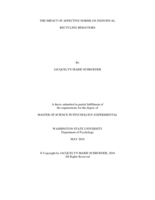 The impact of affective norms on individual recycling behaviors