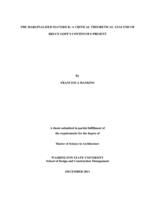 The marginalized maverick: a critical theoretical analysis of Bruce Goff's Continuous present