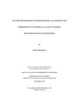 In vitro metabolism of benzo(a)pyrene-7,8-dihydrol and dibenzo(def, p)chrysene-11,12 diol in rodent and human hepatic microsomes