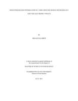 Sweetener blend optimization by using mixture design methodology and the electronic tongue