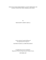 Enhancing smart home resident activity prediction and anomaly detection using temporal relations