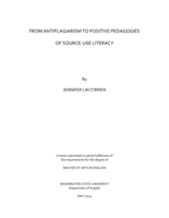 From antiplagiarism to positive pedagogies of source-use literacy