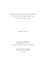 Characterization and analysis of an air-segmented continuous flow analyzer for small-scale mass transfer limited systems
