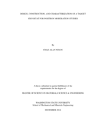 Design, construction, and characterization of a target cryostat for positron moderation studies