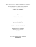Direct-seed induced soil chemical stratification and surface applied lime effects on soil microbial community composition, aluminum solubility and mobility, and crop biomass