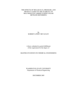The effects of molar flux, pressure, and product gases on the stability of molybdenum carbide during steam methane reforming