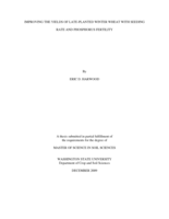 Improving the yields of late-planted winter wheat with seeding rate and phosphorus fertility
