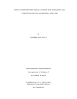 Effects of biodynamic preparations on soil, winegrape, and compost quality on a California vineyard