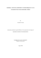Temporal and spatial dependency of high frequency wave collisions in rat somatosensory cortex