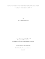 Modeling socio-economic and environmental impacts of shrimp farming in Mekong Delta, Vietnam
