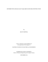 Distributed Linear Least-Squares Scene Reconstruction