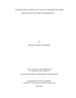 Towards feed-in-tariff policy design considering multiple objectives and incomplete preferences