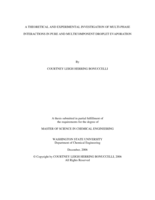 A theoretical and experimental investigation of multi-phase interactions in pure and multicomponent droplet evaporation