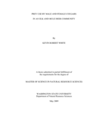 Prey use by male and female cougars in an elk and mule deer community