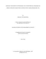 Modeling the effects of pesticides and environmental stressors on spring Chinook salmon populations in the Yakima River Basin, WA
