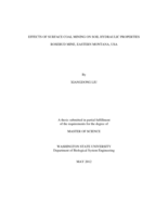 Effects of surface coal mining on soil hydraulic properties Rosebud Mine, eastern Montana, USA