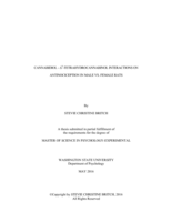 Cannabidiol-[THC symbol}-Tetrahydrocannabinol interactions on antinociception in male vs. female rats