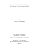 Molecular dynamics simulation of the thermal properties of Y-junction carbon nanotubes