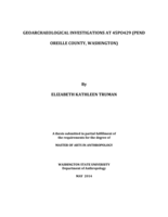 Geoarchaeological investigations at 45PO429 (Pend Oreille County, Washington)