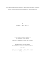 Accelerate the learning speed of deep reinforcement learning by pre-training with non-expert human demonstrations