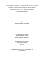 Oxygen isotope variability in sanidine feldspars associated with carbonatite-derived hydrothermal alteration present within the Bear Lodge alkaline intrusive complex, Crook County, Wyoming
