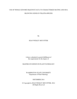 Use of whole genome sequence data to characterize mating and RNA-silencing genes in Tilletia species