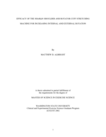 Efficacy of the Sharq shoulder and rotator cuff stretching machine for increasing internal and external rotation