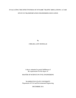 Evaluating the effectiveness of dynamic traffic simulations: A case study in transportation engineering education