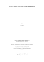 Study of wrinkle structures formed on PDMS fibers