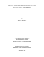 Nonlinear material behavior and fatigue-accumulated damage of wood plastic composites