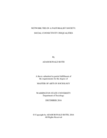 Network ties in a pastoralist society: social connectivity inequalities