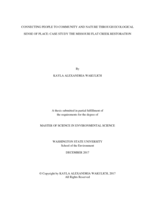 Connecting people to community and nature through ecological sense of place: case study the Missouri Flat Creek restoration