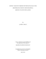 Genetic variation in Bromus tectorum (Poaceae) in the Mediterranean region: biogeographical history of native populations