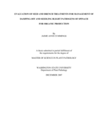 Evaluation of seed and drench treatments for management of damping-off and seedling blight pathogens of spinach for organic production