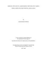Modeling the flow of a liquid droplet diffusing into various porous media for inkjet printing applications