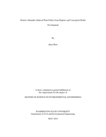 Relative Humidity Induced Plant Pollen Grain Rupture and Conceptual Model Development