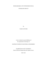 Programmable low-power mixed signal integrated circuit