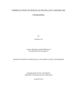 Torrefaction of Douglas fir pellets and bio-oil upgrading