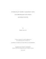Power Plant Model Validation Using Synchrophasor Data from Multiple Events