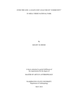 Over the line: a least-cost analysis of "community" in Mesa Verde National Park