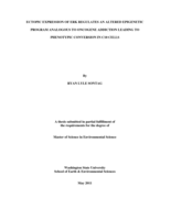 Ectopic expression of ERK regulates an altered epigenetic program analogous to oncogene addiction leading to phenotypic conversion in C10 cells