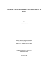Lead isotope compositions of subducting sediments around the Pacific