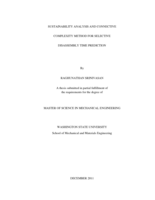 Sustainability analysis and connective complexity method for selective disassembly time prediction