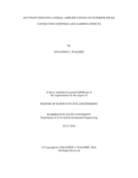 Occupant induced lateral amplifications on exterior decks connection stiffness and damping effects