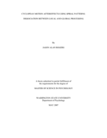 Cyclopean motion aftereffects using spiral patterns: dissociation between local and global processing